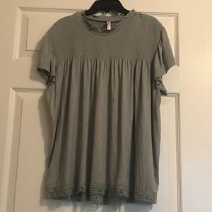 Xhilaration- XL Gray Halter Blouse